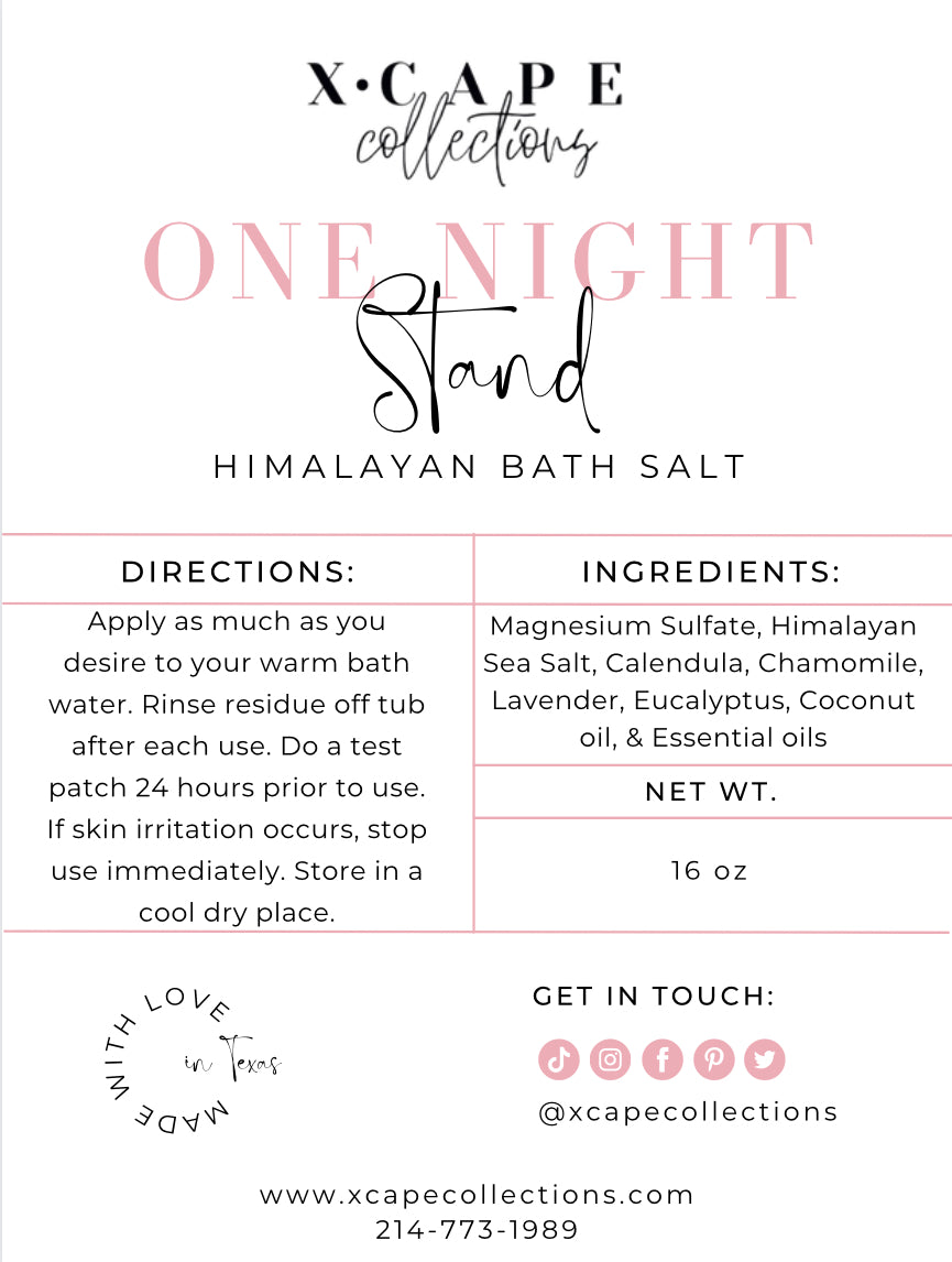 One Night Stand Himalayan Bath Salt