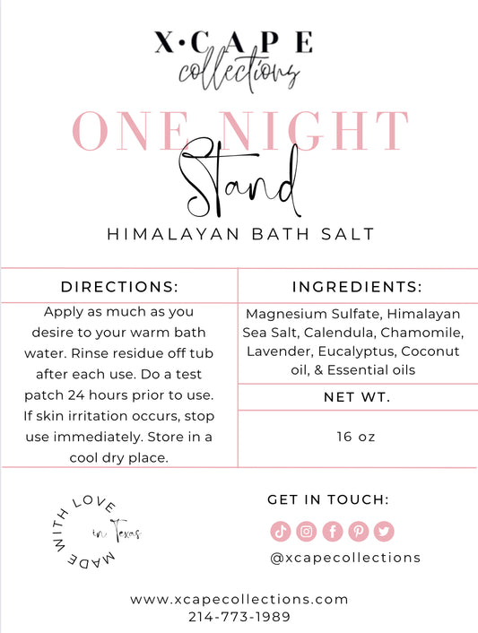 One Night Stand Himalayan Bath Salt