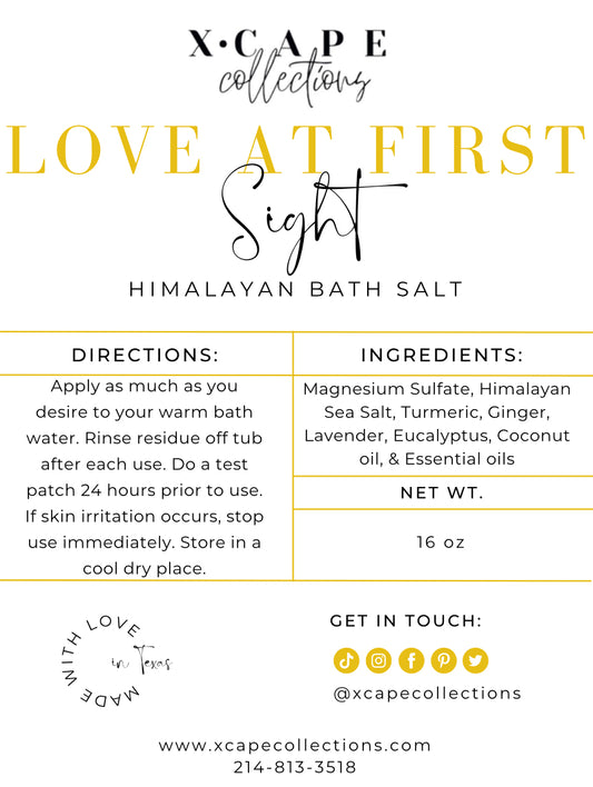 Love at First Sight Himalayan Bath Salt